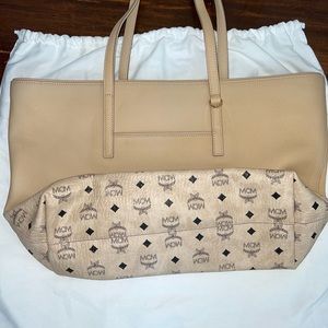 Tan MCM Tote